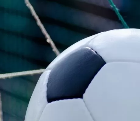 Football in goal